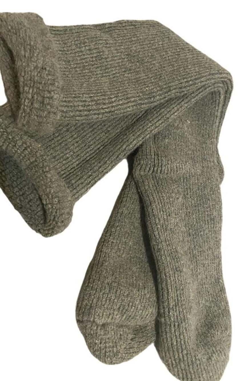 Chunky Knit Wool Ribbed Over-The-Knee Long Socks